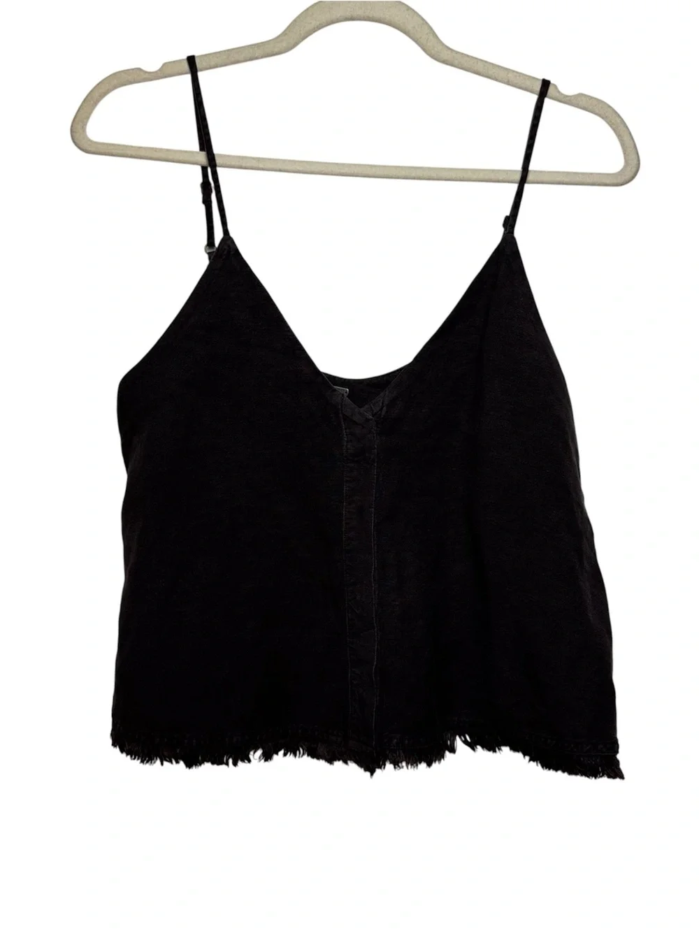 Young Fabulous & Broke Rehan cropped swing linen tank chocolate boho festival - Picture 3 of 10